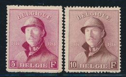 * BELGIQUE - * - N°177/78 - 5F Et 10F - TB - 1849 Epaulettes