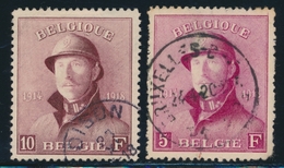 O BELGIQUE - O - N°177/8 - Les 2 Val. - TB - 1849 Epaulettes