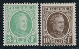 ** BELGIQUE - ** - N°209/10 - Les 2 Val. - TB - 1849 Epaulettes