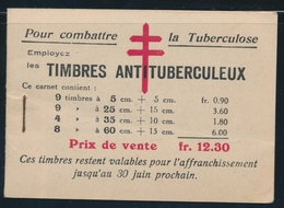 ** BELGIQUE - ** - N°267/70 - Le Carnet Antituberculeux - Rare - TB - 1849 Epaulettes