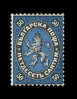 * BULGARIE - * - N°4 - 50c Noir Et Bleu - TB - Unused Stamps