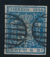 O ESPAGNE - O - N°27 - 6r Bleu - TB - ...-1850 Préphilatélie