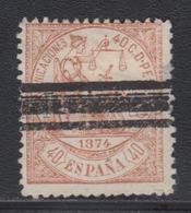 O ESPAGNE - O - N°146a - Erreur 40c Brun - Obl. Barres - TB - ...-1850 Préphilatélie