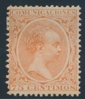 * ESPAGNE - * - N°208 - 75c Orange - TB - ...-1850 Voorfilatelie