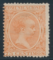 * ESPAGNE - * - N°208 - 75c Orange - TB - ...-1850 Prefilatelia