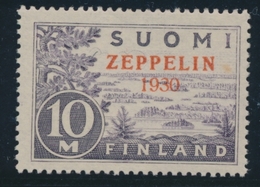 ** FINLANDE / POSTE AERIENNE - ** - N°1 - 10M. Gris Violet - Minuscule Paille D'origine Dans Le Papier - B - Neufs