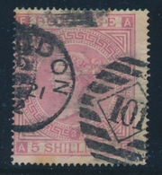 O GRANDE BRETAGNE - O - N°40 - 5s Rose - TB - Used Stamps