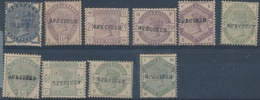 (*) GRANDE BRETAGNE - (*) - N°76/85 - 10 Val. - Surch. "SPECIMEN"- TB - Usados