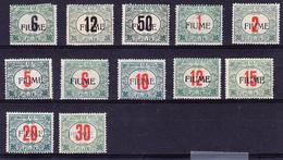 * ITALIE - TIMBRES TAXES - * - N°1/12 - La Série De 12 Val. TB - Postage Due