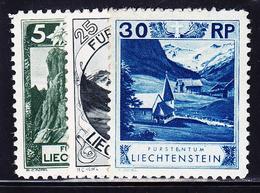 ** LIECHTENSTEIN - ** - N°85A, 88A, 89A - Ts Dent. 10 ½ - TB - Ungebraucht