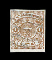 O LUXEMBOURG - O - N°3 - 1c Brun Clair - TB - 1852 Guillaume III