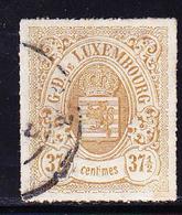 O LUXEMBOURG - O - N°22 - 37½ Bistre Olive - TB - 1852 Guillaume III