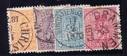 O NORVEGE - O - N°12/15 - Les 4 Val. - TB - Used Stamps