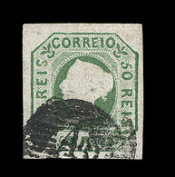 O PORTUGAL - O - N°3 - 50r. Vert - Signé Calves - TB - Usado