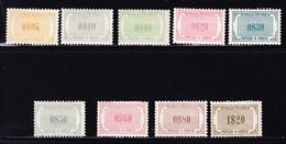 * PORTUGAL - TIMBRES TAXE  - * - N°49/57 - TB - Neufs