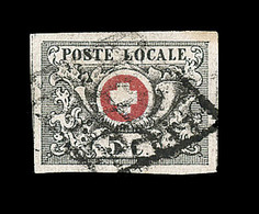 O SUISSE - O - N°6 - 5c Noir Et Rouge - Rare - TB - 1843-1852 Federal & Cantonal Stamps