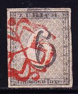 O SUISSE - O - N°10 Noir - Infime Pelurage Au Verso - B - 1843-1852 Federal & Cantonal Stamps