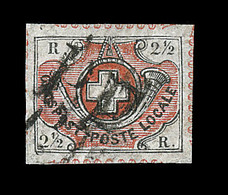 O SUISSE - O - N°11 - Margé - Réparé - PP - Bel Asp. - 1843-1852 Timbres Cantonaux Et  Fédéraux