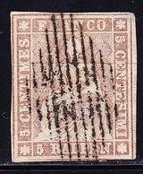 O SUISSE - O - N°26d - 5r Brun Gris - Papier Mince - TB - 1843-1852 Federal & Cantonal Stamps