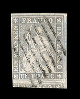 O SUISSE - O - N°31 - Obl Grille De Genève - Avec Variété Dble Frappe Du "U" - Marge Gauche En Biseau - Superbe Voisin D - 1843-1852 Timbres Cantonaux Et  Fédéraux