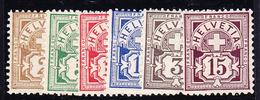 O SUISSE - O - N°81/85 - Dentelé 9½ - B/TB - 1843-1852 Federal & Cantonal Stamps