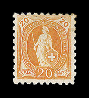 * SUISSE - * - N°81 Dent. 9 - B/TB - 1843-1852 Federal & Cantonal Stamps
