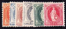 * SUISSE - * - N°93/98 - Les 6 Val. - TB - 1843-1852 Federal & Cantonal Stamps