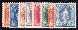 * SUISSE - * - N°93/98 , 93a, 94a - Maj. Traces Légères - TB - 1843-1852 Federal & Cantonal Stamps