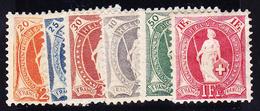 * SUISSE - * -  N°106/11 - Les 6 Val. - TB - 1843-1852 Federal & Cantonal Stamps