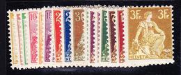 * SUISSE - * - N°113/27, 123a - Ens TB - 1843-1852 Federal & Cantonal Stamps