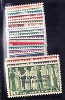 ** SUISSE - TIMBRES DE SERVICE - ** - N°296/315, Office Européen - TF - TB - Dienstmarken