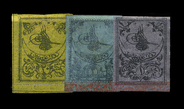 * TURQUIE - * - N°2/3 - 3 Val - Bordures Bleues - TF - TB - Unused Stamps