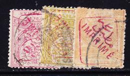 O TURQUIE - JOURNAUX - O - N°3,5/6 - Surch. Rouge - Rares - TB - Timbres Pour Journaux