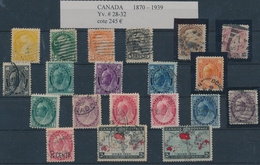 O CANADA - O - Pér. 1870/1939 Entre N°28 Et 212 - Maj. TB - Autres & Non Classés
