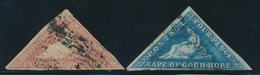 O CAP DE BONNE ESPERANCE - O - N°3/4 - Les 2 Val. - TB - Cap De Bonne Espérance (1853-1904)