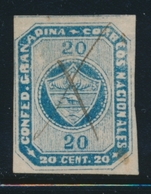 O COLOMBIE - O - N°9 - 20c Bleu - Obl Plume - TB - Colombia