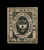 O COLOMBIE - O - N°10 - 2½ C Noir - Obl Postale Bleue - TB - Colombie