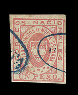 O COLOMBIE - O - N°14 - 1p. Rose Lilas - Obl Postale Bleue - TB - Colombia