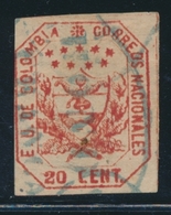 O COLOMBIE - O - N°21 - 20c Rouge - Obl Postale - TB - Colombia