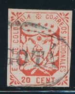 O COLOMBIE - O - N°25 - 20c Rouge - Obl Postale Bogota - TB - Colombie