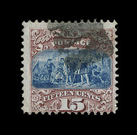 * ETATS-UNIS  - * - N°35a - 15c Brun Rouge Et Bleu - Type II - Décentré Sinon TB - Used Stamps