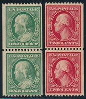 **/* ETATS-UNIS  - **/* - N°167/68 - 2 Paires Dentelé 12 Horiz. TB - Used Stamps