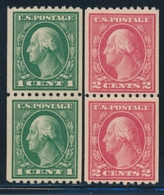 ** ETATS-UNIS  - ** - N°167/68 - Dentelé 10 Horiz. En Paire - TB - Used Stamps