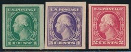 ** ETATS-UNIS  - ** - N°167/69D - N. Dentelés - TB - Used Stamps