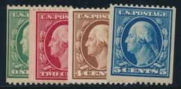 * ETATS-UNIS  - * - N°167/71B - N°171B ** - Dentelé 12 Horiz. - TB - Used Stamps