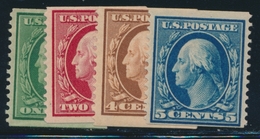 * ETATS-UNIS  - * - N°167/71C - Dentelé 12 Vertical - TB - Used Stamps