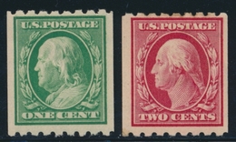 ** ETATS-UNIS  - ** - N°167H/68H - Dentelé 8½ Horiz. - TB - Used Stamps