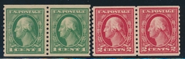 ** ETATS-UNIS  - ** - N°167L/68L - Dentelé 10 Vertical - Paire - TB - Used Stamps
