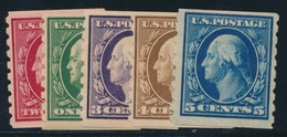 * ETATS-UNIS  - * - N°167J/71J - N°169J ** - Dentelé 8½ Vertical - TB - Used Stamps