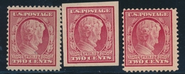 * ETATS-UNIS  - * - N°179a/b Dt Papier S/azuré - 3 Valeurs - TB - Oblitérés